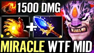 🔥 MIRACLE Lion MID Showing his Class — Midas Fast Farm + Aghanim 1500 DMG Finger Dota 2 Pro