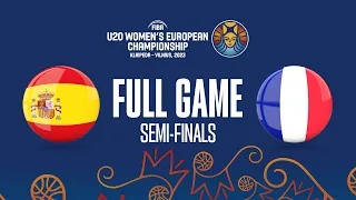 SEMI-FINALS: Spain v France | Full Basketball Game | FIBA U20 Women's European Championship 2023