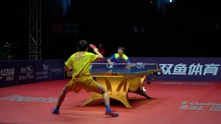 ICONIC | Harimoto Tomokazu 張本智和 vs Lin Gao Yuan 林高远 | 2018 World Tour Grand Finals |  MOMENT