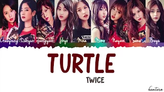 TWICE 트와이스   TURTLE 거북이 Lyrics Color Coded Han Rom Eng 720p