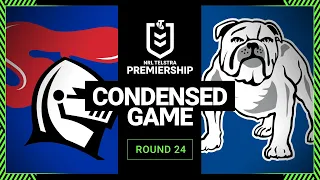 NRL 2023 | Newcastle Knights v Canterbury-Bankstown Bulldogs | Condensed Match, Round 24