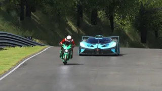 Kawasaki Ninja H2 SX vs Bugatti Bolide vs Hypercars vs Super Bikes at Nordschleife