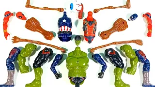 Assemble Spider-Man, Captain America,Siren Head, Hulk Smash Avengers Superhero Toys