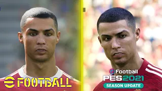 Efootball 22 (PES 2022) vs PES 2021 Graphics Comparison PS4 Slim