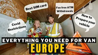 Van Life EUROPE During Global Pandemic | SIM card, Insurance, ATM Withdrawals, Laws, Restrictions...