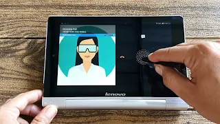 Lenovo Yoga Tab 8 incoming call with stylush