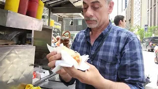 Hot Dog Cart on 45th and 6th Ave  |  NYC Hot Dog Stands