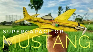 FREE FLIGHT MUSTANG P51 Supercapacitor Powered