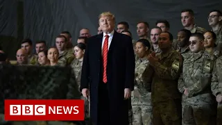 President Trump makes surprise visit to US troops in Afghanistan - BBC News