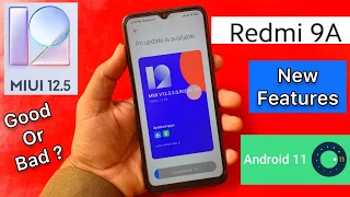 Redmi 9a Got MIUI 12.5.3 Enhanced Update With Android 11 | New Features Security Update & More !