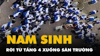 Nam sinh lớp 10 rơi từ tầng 4 xuống sân trường