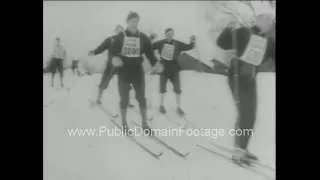 World's longest ski race Vasaloppet 1968 Sweden archival footage