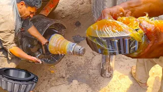 Wheel Greasing and Bearing Changing of Hino FM 2P 1J Truck || Wheel Greasing Process