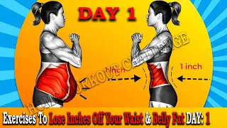 1-Minute Morning Exercises To Lose Inches Off Your Waist & Belly Fat🔥4 Weeks Shred Challenge: DAY 1