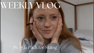 Weekly Vlog ~ NEW Updated Skincare Routine & Pack with me for Skiing!!!!