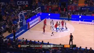 ΤΣΣΚΑ Μόσχας - Παναθηναϊκός 77-78 Highlights Euroleague 26η αγ. {15.3.2019}