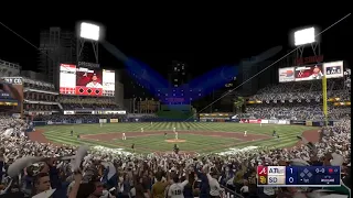 MLB The Show 22 Gameplay Postseason: Atlanta Braves vs San Diego Padres - (PS5) [4K60FPS]