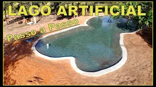 COMO FAZER LAGO ARTIFICIAL ORNAMENTAL PASSO A PASSO - 50.000 LITROS