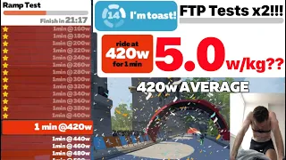 20 Minute vs Ramp FTP Test at 5w/kg??