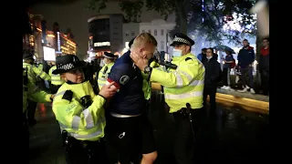 Euros 2020: England fans clash with police