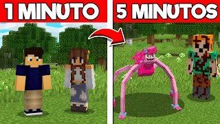 viramos um MONSTRO a cada 5 MINUTOS no Minecraft