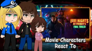 Fnaf Movie characters react to FNAF Movie | Gacha Club | Full Video