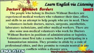 Unit 46 Doctors Without Borders Learn English via Listening Level 3