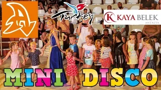 Kaya Belek 5* Детская дискотека в Турции. Мини диско. Disco for children. Mini disco.