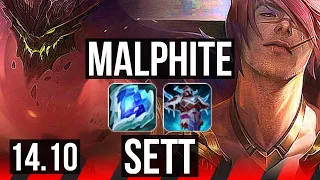 MALPHITE vs SETT (TOP) | 8/1/4, Dominating | BR Master | 14.10