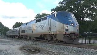 Amtrak 46 leads Amtrak Carolinian #80 with a PV car on the rear - 9/18/21