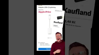 Apple snad nemůže myslet cenu obyčejného adaptéru ani vážně 🫠🤓 #apple #iphone #arecenze #review