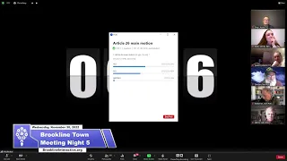 Brookline Special Town Meeting - Night 5 - November 30, 2022