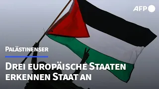 Mehrere Länder erkennen Palästinenserstaat an - Israel wütend | AFP