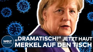 CORONA: "Lage ist dramatisch!" - Jetzt haut Kanzlerin Merkel auf den Tisch - Scharfe Kritik an Ampel