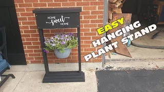 Make Your Own Flower Hanging Basket Stand!