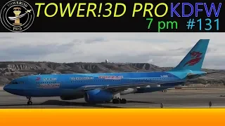 Arrivals from the north Dallas Ft Worth Tower!3D Pro @ KDFW @ 7pm