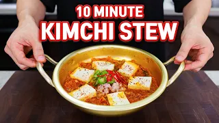 10 Minute Easy Kimchi Stew that Even a College Student Can Make! l Kimchi Jjigae Recipe