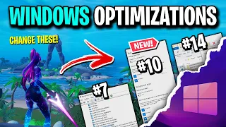 15 Quick Tips To BOOST Your FPS In Fortnite! (Windows 10/11)