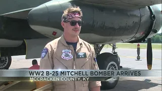 World War 2 B-25 Mitchell Bomber makes stop in area