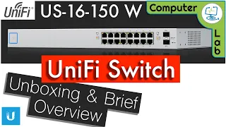 Unboxing the Unifi Ubiquiti 16 Port POE Switch | With overview of basic visual functions.