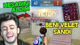 BENİ VELET SANDI HESABINI ALDIM !! PUBG Mobile