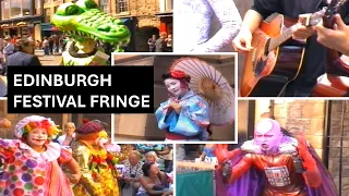 Edinburgh Festival Fringe Street Performers - Royal Mile Edinburgh - Fringe Comedy - Festival Vlog