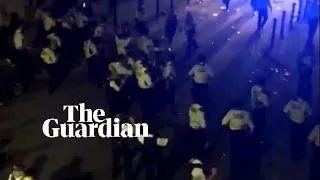 Police officers attacked and cars smashed in illegal Brixton street party clashes