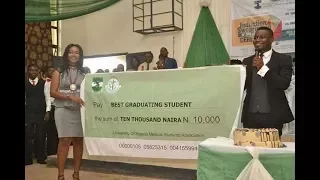 Best graduating student from college of medicine in UNN receives N10,000 (photo)