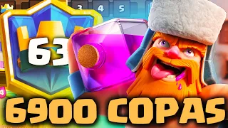 ¡¡+6900 COPAS EN Clash Royale con LEÑADOR y GLOBO!! (top 63 del mundo) YoSoyRick