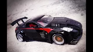 Unboxing Nissan 350Z Fairlady, JDM Tuner series. Scale 1:24