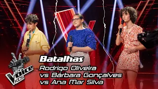 Rodrigo Oliveira vs Bárbara Gonçalves vs Ana Mar Silva | Batalha | The Voice Kids Portugal