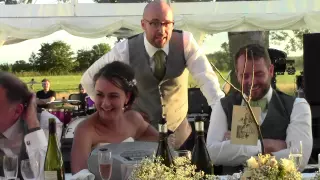 Best man sings Disney song- Beauty and the Beast- 'Be our Guest'