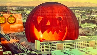 Giant Pumpkin 🎃 Sphere to soon illuminate over Las Vegas Skyline