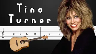 The Best - Tina Turner Guitar Tutorial, Guitar Tabs, Guitar Lesson